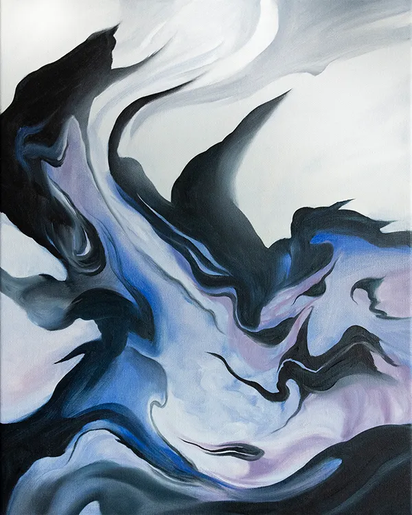 Nebula — oil on canvas by Evelina Klanikova
