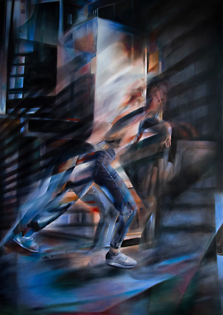 Vortex I — oil on canvas by Evelina Klanikova